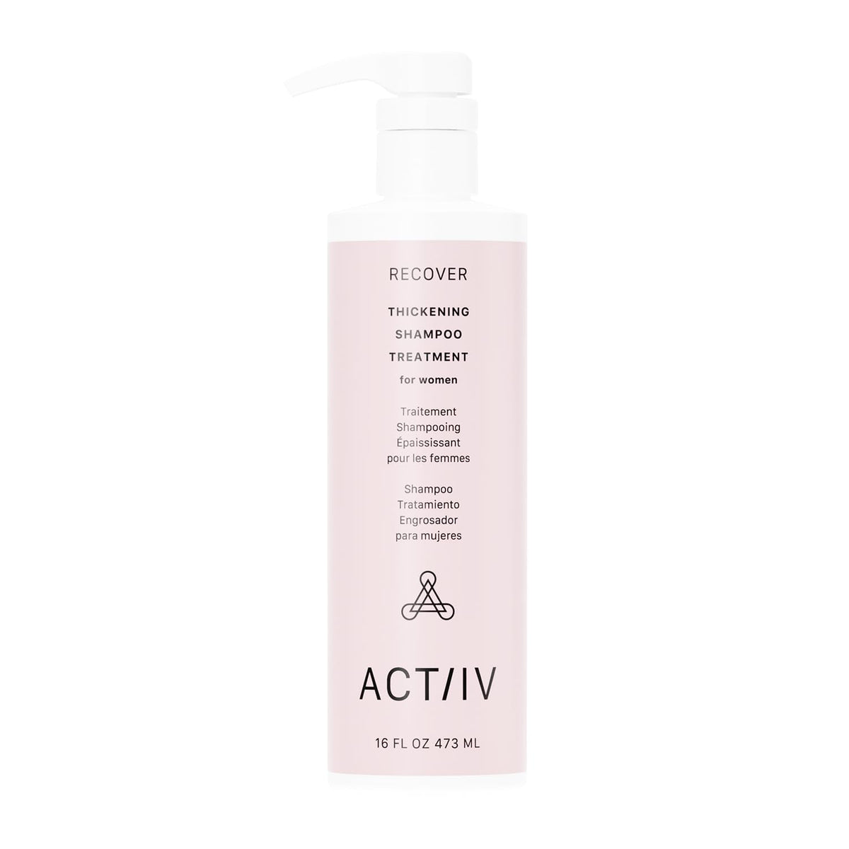 ACTIIV Recover Thickening Shampoo Treatment For Women | Supports the Appearance of Fuller, Healthier-Looking Hair, Supports Scalp Health, Plant-Based, Color-Safe, Vegan, All Hair Types, 473 mL / 16 oz
