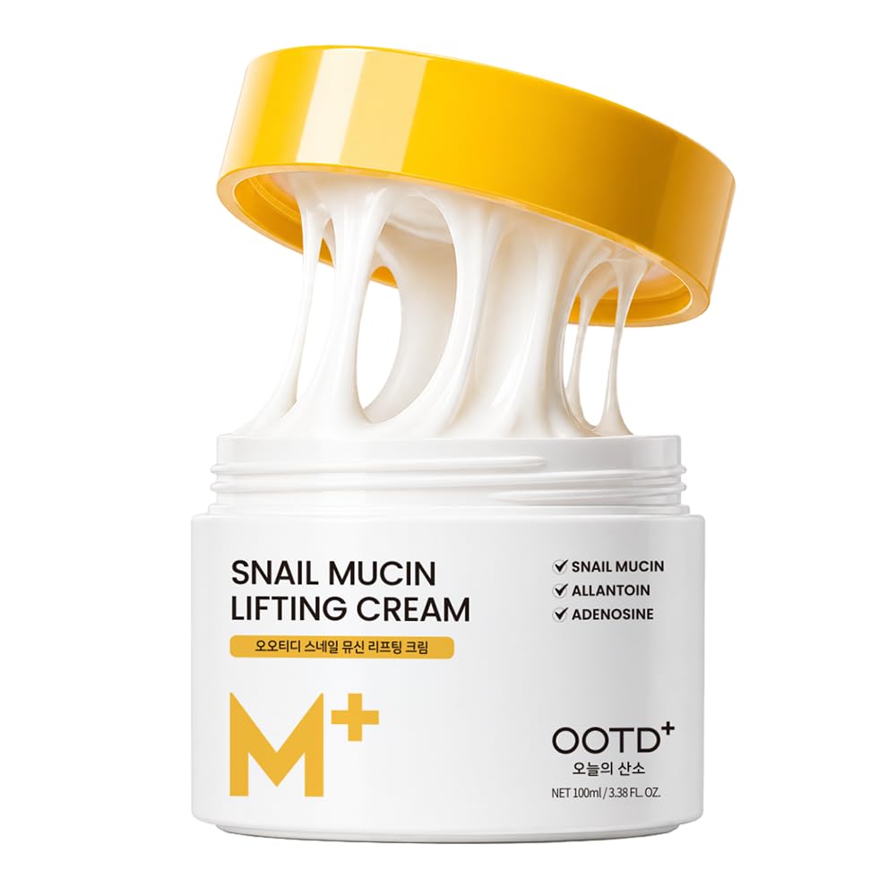 #OOTD Snail Mucin Face Moisturizer Cream, 3.38 fl oz | Korean Skin Care