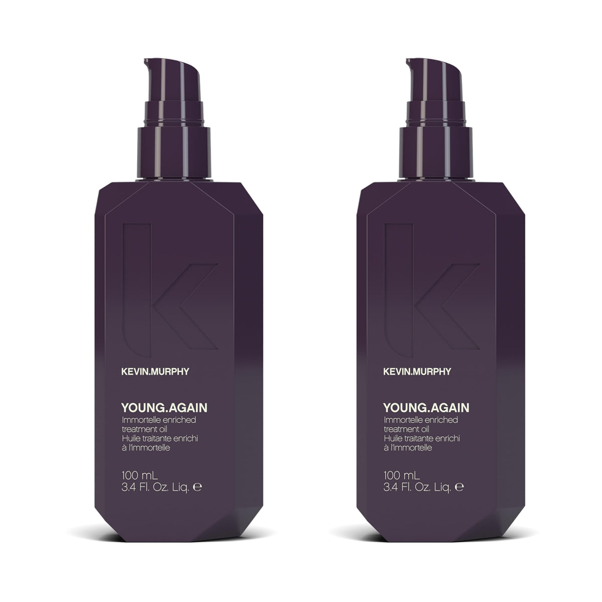 KEVIN.MURPHY YOUNG.AGAIN - Hair Oil for Strength & Shine - For All Hair Types - For Hair Repair - Deep Conditioning Oil - With Heat Protection - Paraben Free Care (Pack of 2)