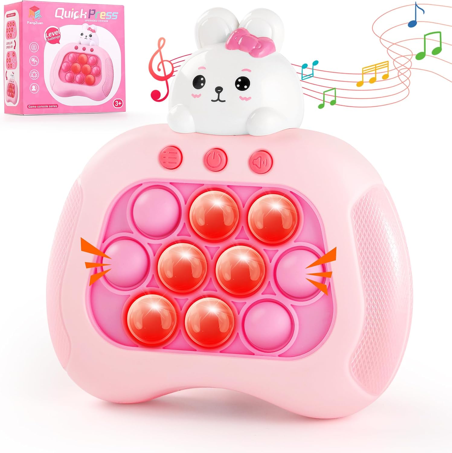 Christmas Pop Light Up Fidget Toys,Christmas Handheld Puzzle Game Sensory Toys,Pop Bubble Up Toys for Kids,Christmas Stocking Stuffers Party Favors Gifts for Boys Girls,Christmas Goodie Bag