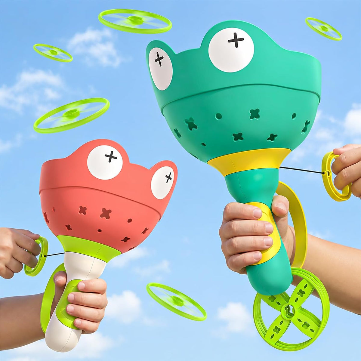 Flying Disc Launcher Toy, Outdoor Toys for Kids 4-8, Gifts for children