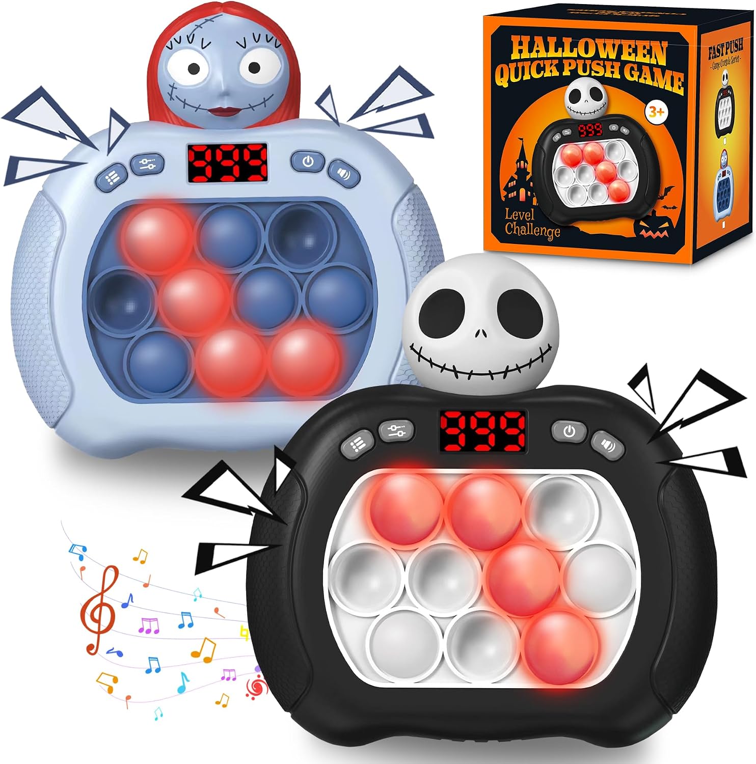 Christmas Pop Light Up Fidget Toys,Christmas Handheld Puzzle Game Sensory Toys,Pop Bubble Up Toys for Kids,Christmas Stocking Stuffers Party Favors Gifts for Boys Girls,Christmas Goodie Bag