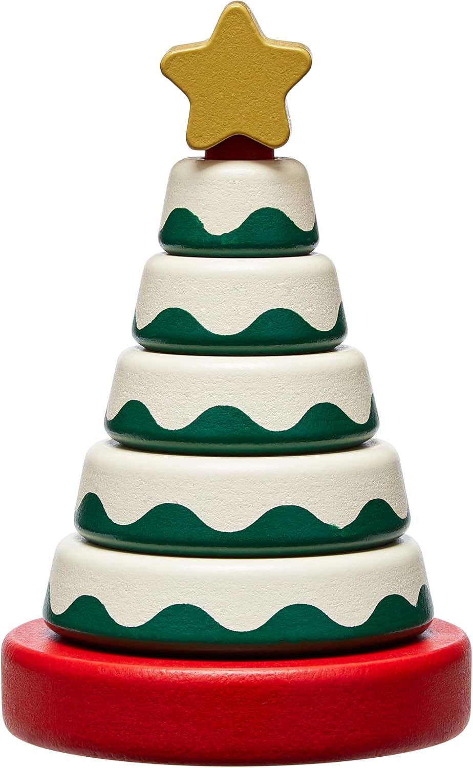 Pearhead Christmas Snowman Stacking Toy Set, Holiday Toys for Toddlers