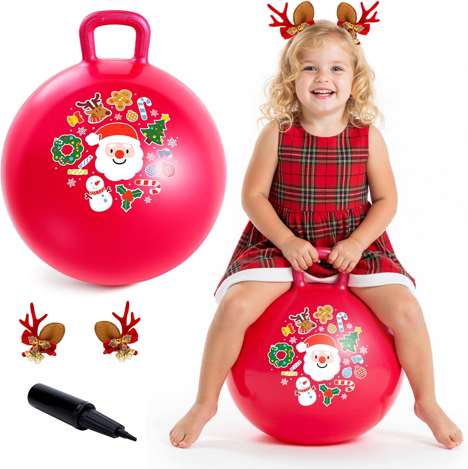 EVERICH TOY Hopper Ball for Kids 4-8, Christmas Kids Hopping Ball Toys/Gift