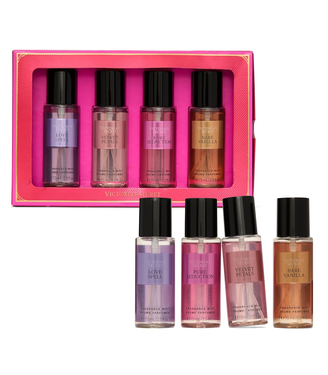 Victoria's Secret Mist Collection 4 Piece Mini Mist Gift Set