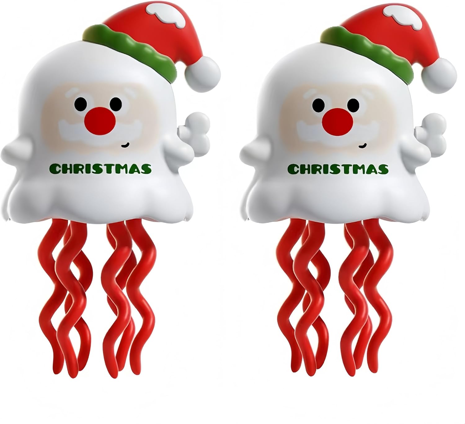 Wind-Up Toys 2 Pack Santa Claus, Dual Play Modes, Dancing & Sliding Car, Summer Fun, Birthday Party Favor, Parent-Child Interactive Gift, Educational & Brain-Boosting Toy for Kids (2 Pack Santa Claus)