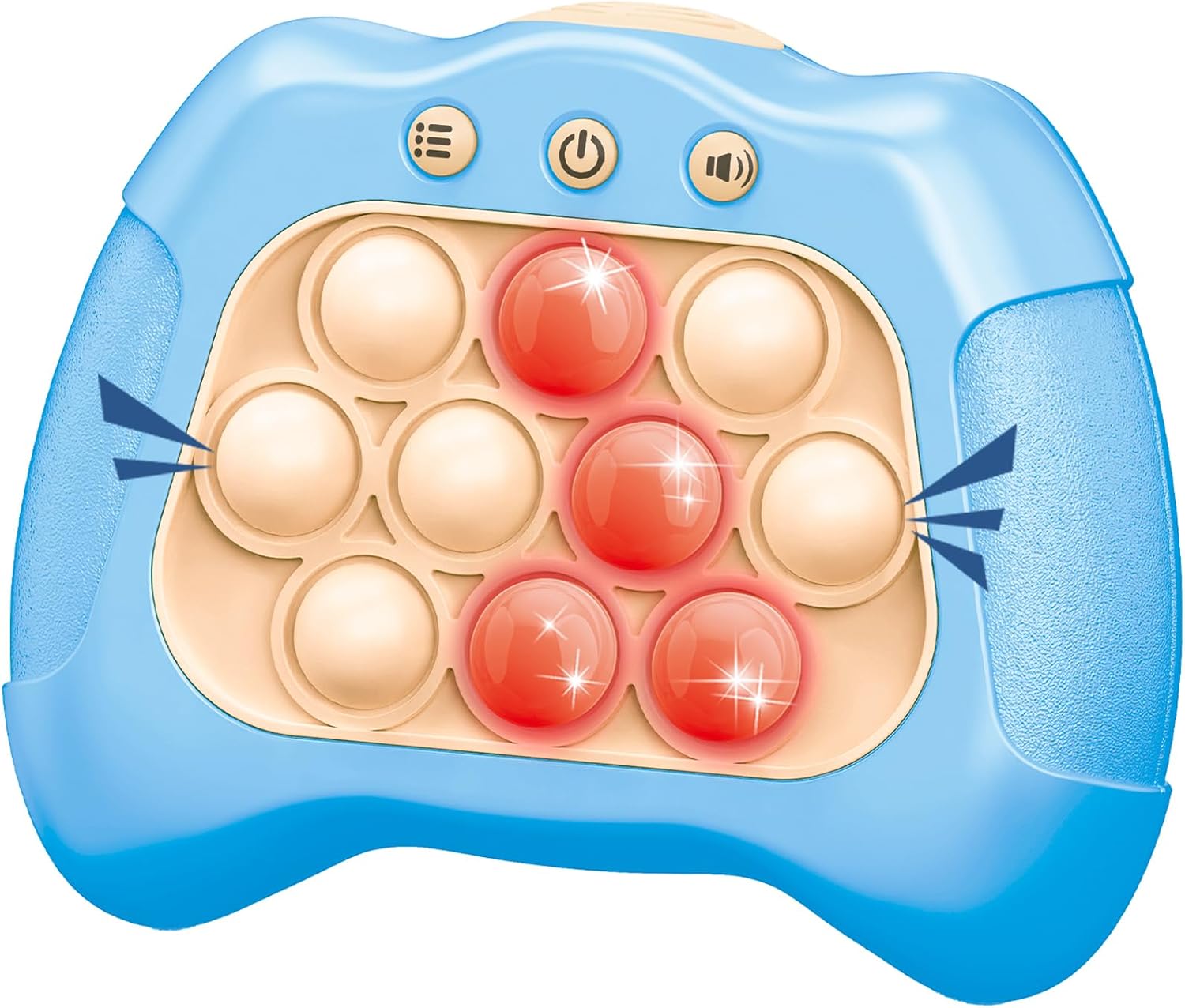Upgraded Pop Push Game Toy for Kids, Quick Fast Push Pop Puzzle Handheld Game Light up Fidget Toy 8-12, Bubble Sensory Toys Christmas Stocking Stuffers Birthday Gifts for Kids Ages 3-12