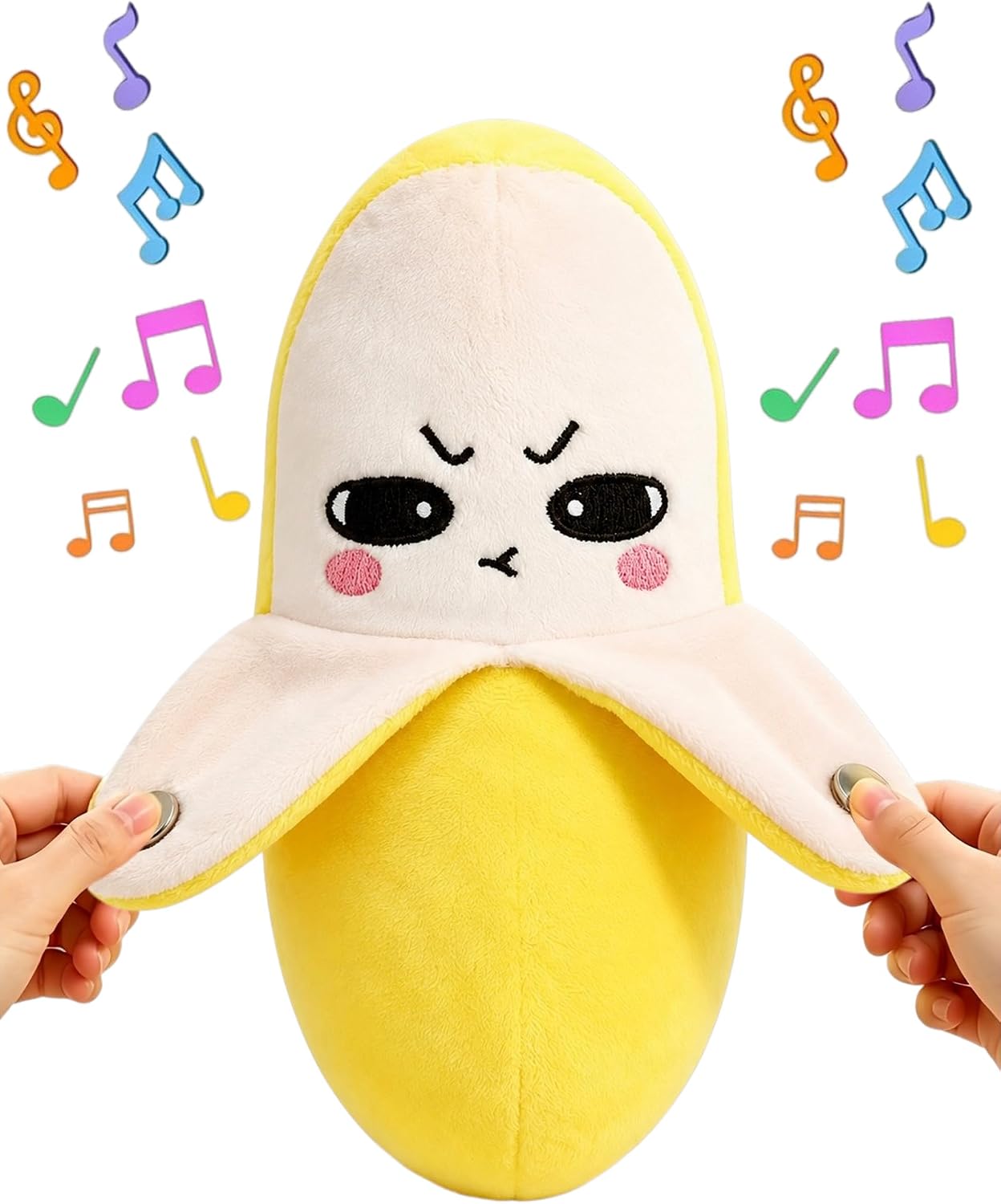 Musical Sensory Toys, Interactive Music Plush Toy for Kids (Banana)