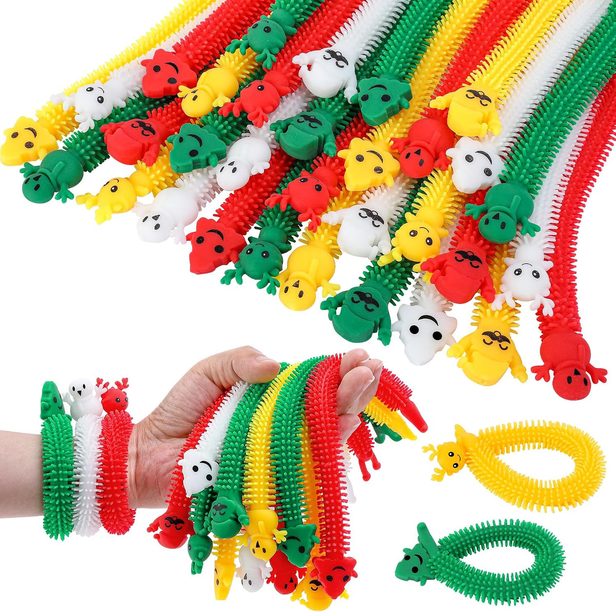 32 Pcs Christmas Stretchy Strings Fidget Toys, Colorful Stretchy Fidget Toy