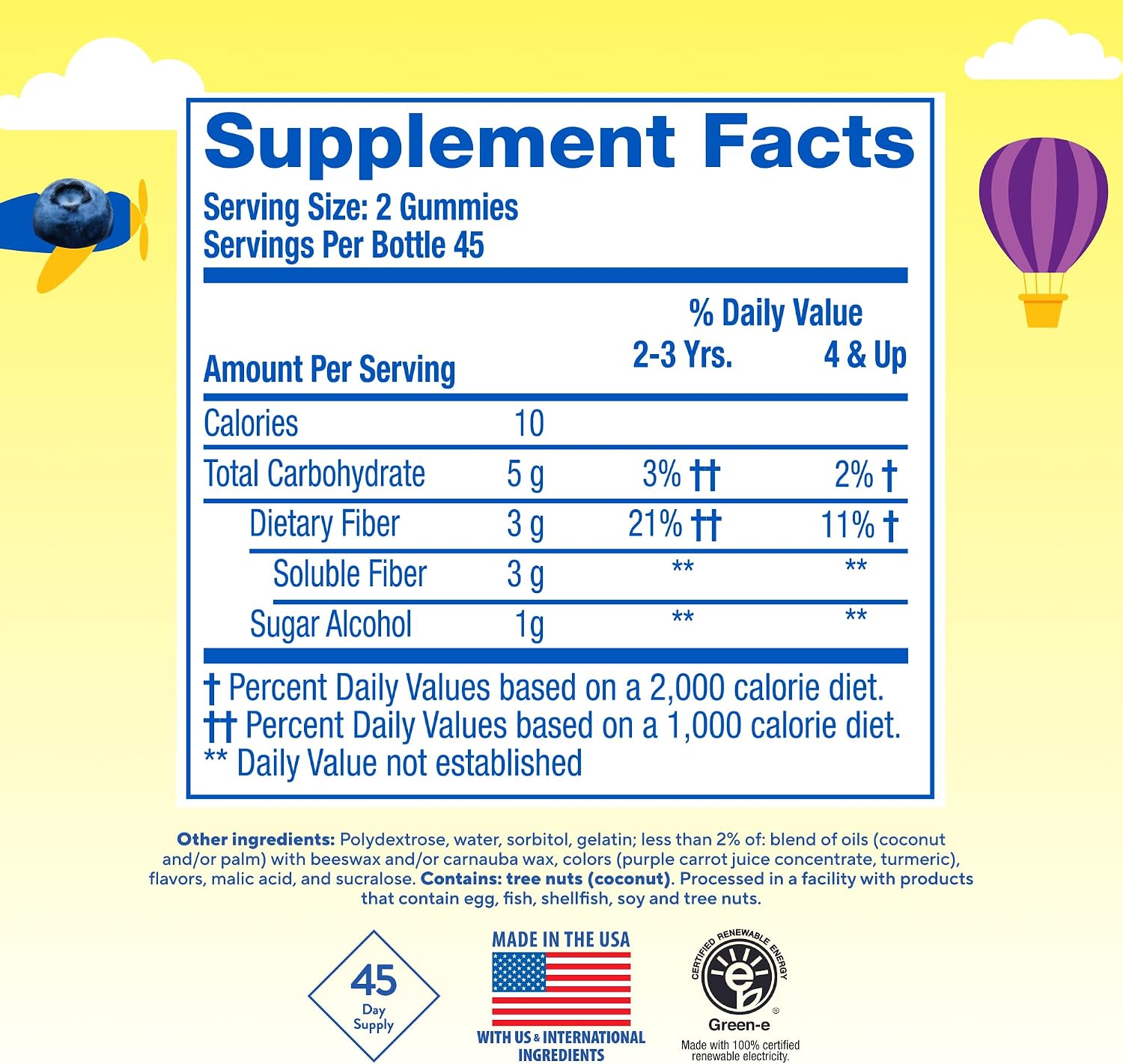 L'il Critters Kids Fiber Gummy Bears Supplement, 90 Count