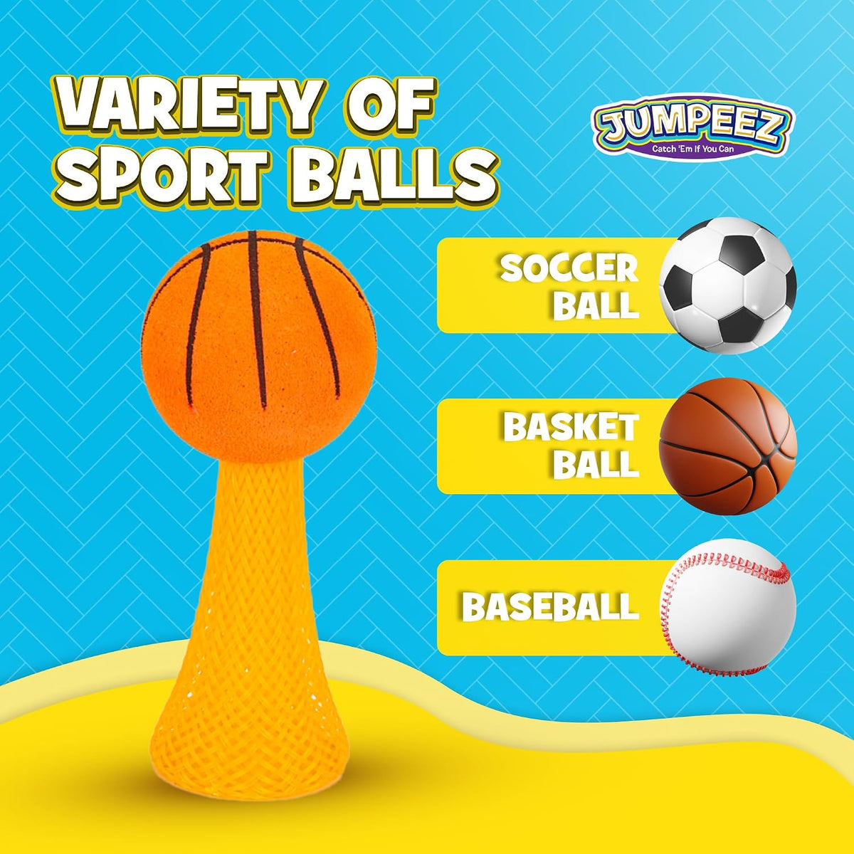 IPIDIPI TOYS Jumpeez Sport Ball Rocket Poppers – 24-Pack Jumping Rockets