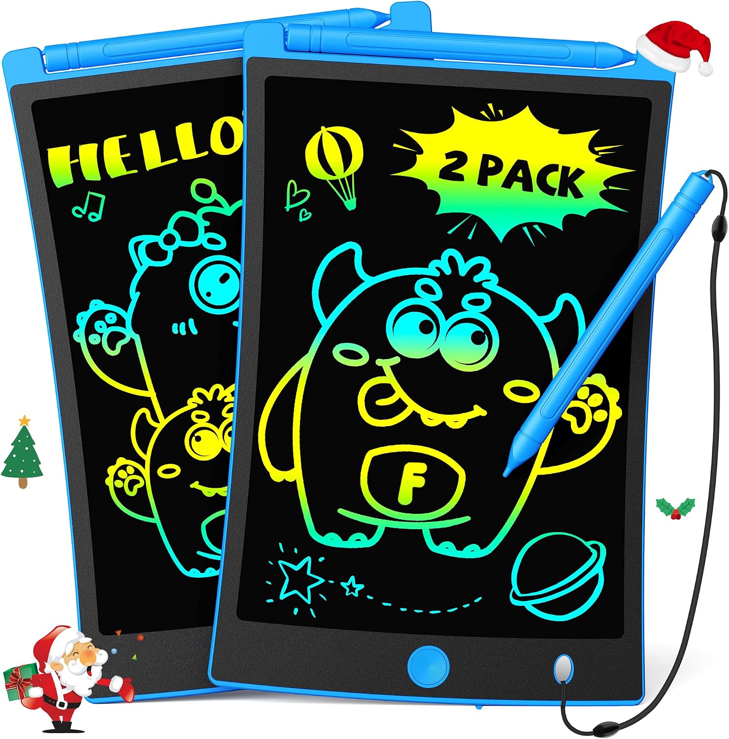 TEKFUN Party Favor 20 Pack LCD Writing Tablet with Stylus, 8.5in Erasable Doodle Board Mess Free Drawing Pad for Kids, Car Trip Educational Toys Birthday Christmas Gift for 3 4 5 6 7 Girls Boys