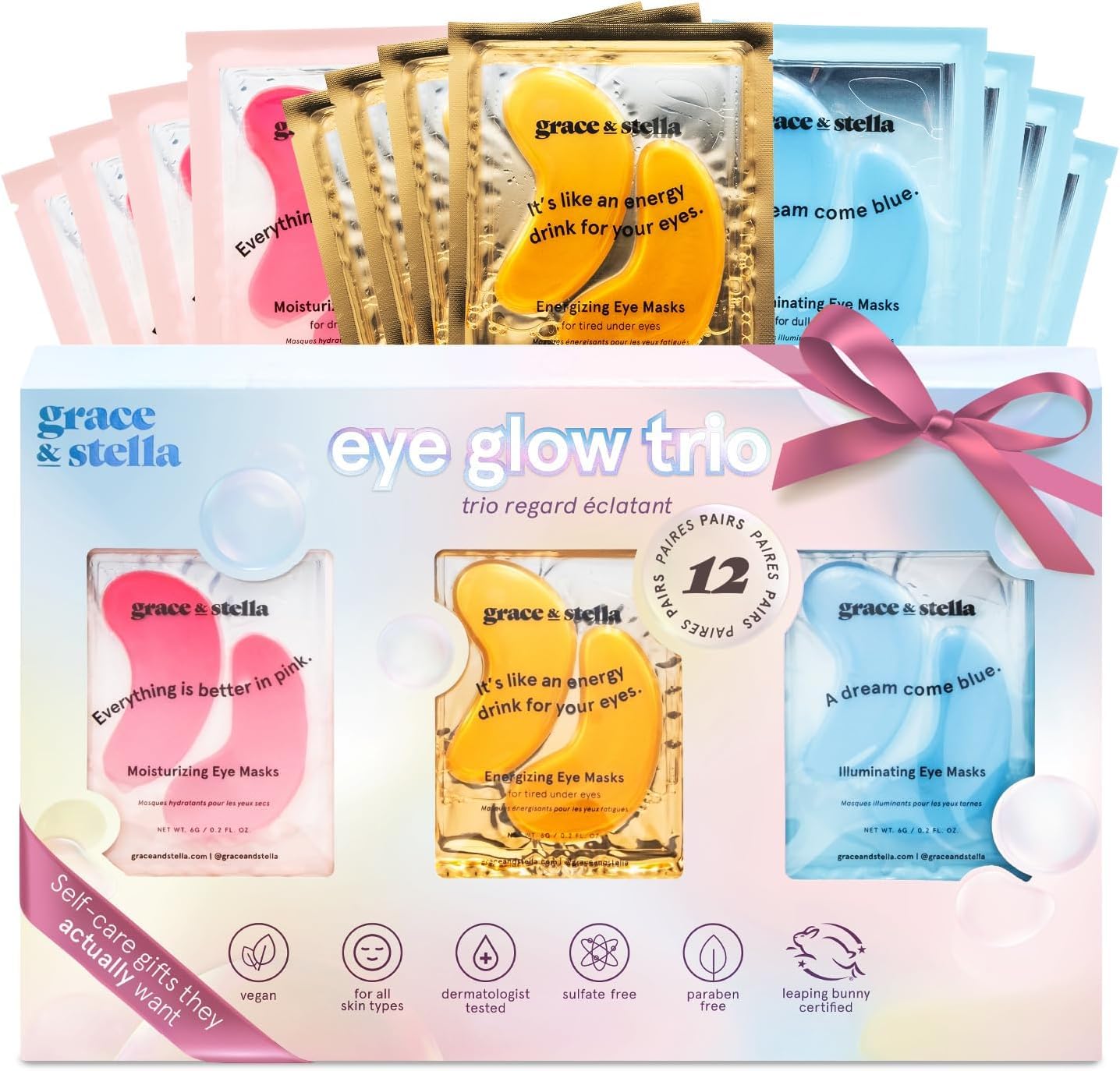 grace & stella Under Eye Patches 12 Pairs
